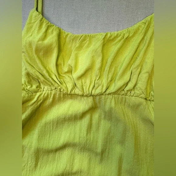 Mini dress scrunch, green, M - Picture 4 of 15